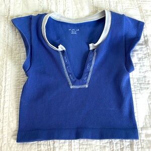 Urban Outfitters XS/S Go For Gold Seamless Top in Blue